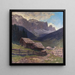 Mountain Farm Painting in the Grdner Valley - Karl Ludwig Prinz — wall display of the artwork