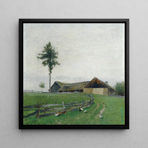 Farm near Zwettl - Ferdinand Brunner — framed artwork on a wall