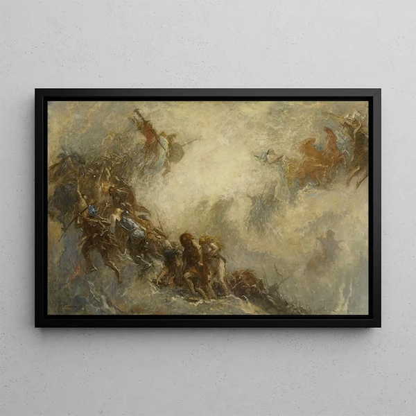 Les Races humaines - Fernand Cormon — framed artwork on a wall
