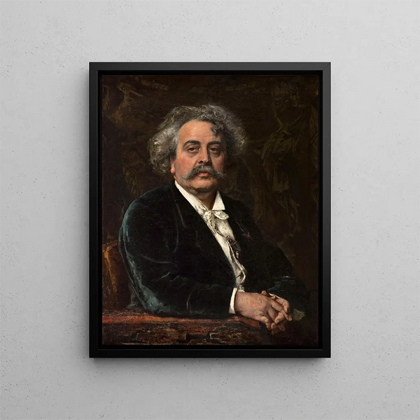 Portrait Painting of Carrier-Belleuse - Fernand Cormon — framed artwork on a wall