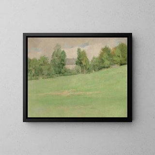 La venue de l'aube - Fernand Khnopff — framed artwork on a wall
