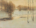 Snowy Landscape Painting - Fernand Khnopff — artwork view