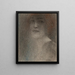 Study of a Lady - Fernand Khnopff — framed artwork on a wall