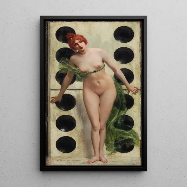 Beauty standing - Fernand Le Quesne — framed artwork on a wall
