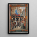 Departure of the Volunteers from Reims - Fernand Lematte — framed artwork on a wall