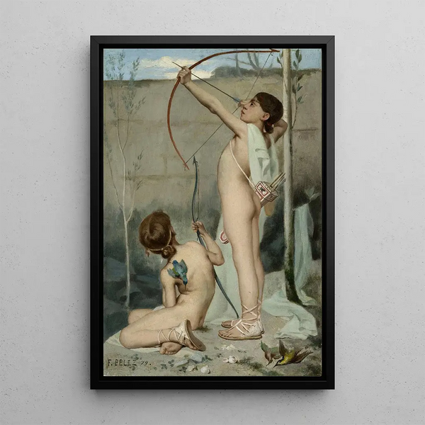 Archers - Fernand Pelez — framed artwork on a wall