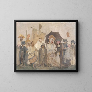 La Vachalcade - Fernand Pelez — framed artwork on a wall