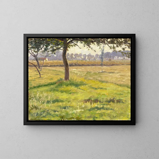Pastoral scenes in Flanders - Fernand Scribe — framed artwork on a wall