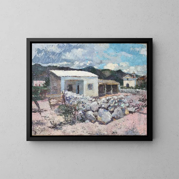 Les plages de Guasapampa - Fernando Fader — framed artwork on a wall