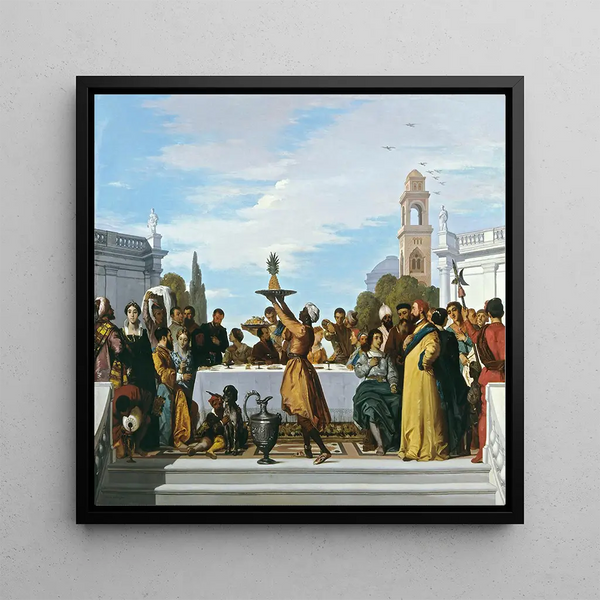 Festin à la mode vénitienne, partie centrale - Louis Candide Boulanger — framed artwork on a wall