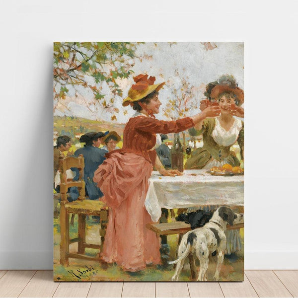 Reproduction of the painting Festivités à la campagne - Raffaello Sorbi