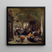Celebration in an Inn - Jan Steen — framed artwork on a wall