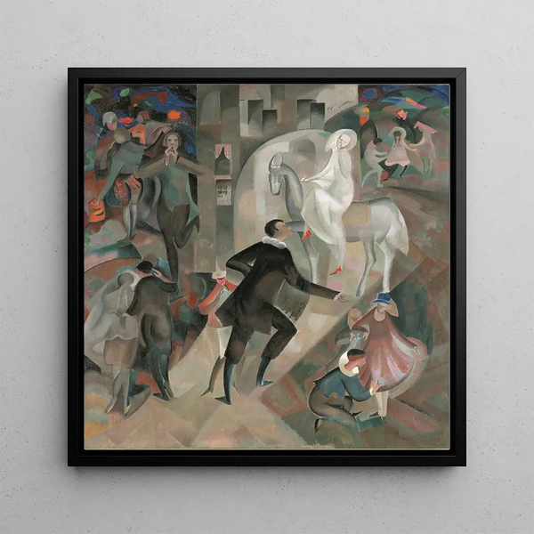 Fête étrange Les Trouvères - Alice Bailly — framed artwork on a wall
