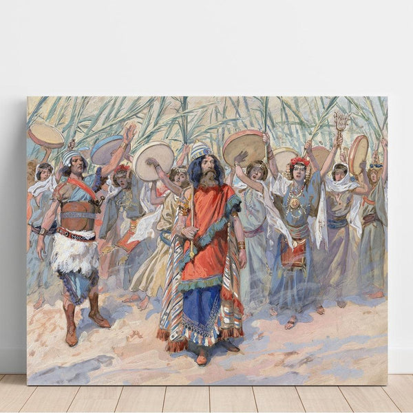 Reproduction of the painting Celebrations in honor of David - James Tissot
