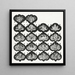 Leaf with seventeen vignettes representing the twelve months and flowers with girl faces - Eugen Napoleon Neureuther — framed artwork on a wall