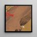 Maple leaves and feather - Shibata Zeshin — framed artwork on a wall