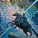 Fireworks The Bronze Cavalier - Boris Kustodiev — displayed in an interior