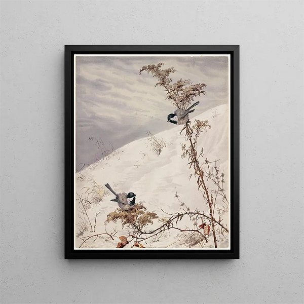 August - Fidelia Bridges — framed artwork on a wall