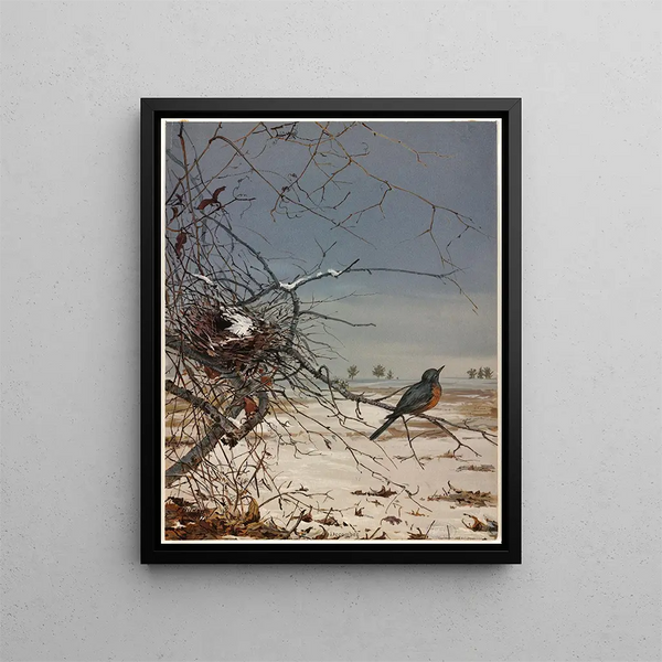 December - Fidelia Bridges — framed artwork on a wall