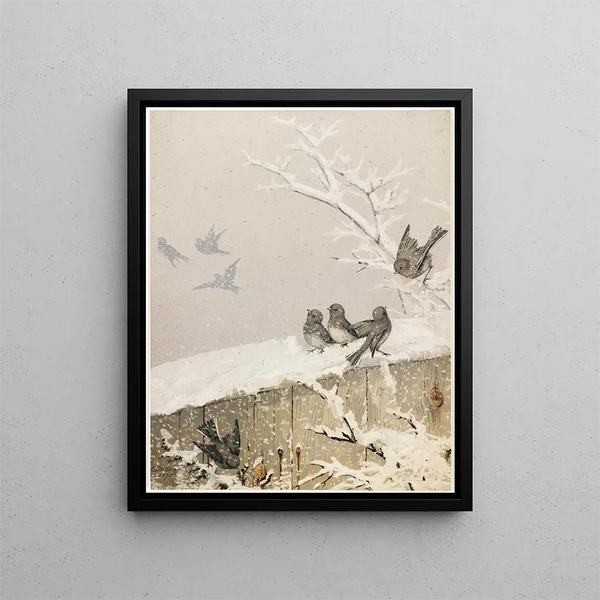 January II - Fidelia Bridges — framed artwork on a wall