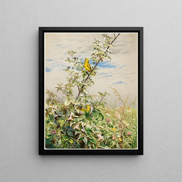 June - Fidelia Bridges — framed artwork on a wall
