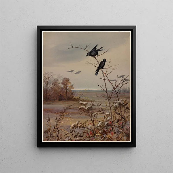 November - Fidelia Bridges — framed artwork on a wall