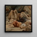 Figures reposant dans les montagnes - Georges Jules Victor Clairin — framed artwork on a wall
