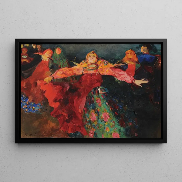 The Dance - Filipp Malyavin — framed artwork on a wall