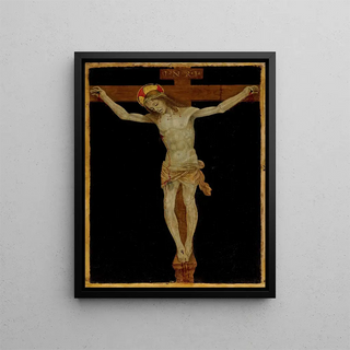 The Christ on the cross - Filippino Lippi — framed artwork on a wall