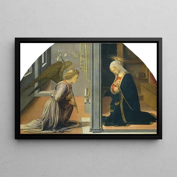 L'Annonciation - Filippino Lippi — framed artwork on a wall