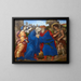 La rencontre de Joachim et Anne aux portes dorées de Jérusalem - Filippino Lippi — framed artwork on a wall