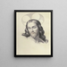 Head of Christ - Filippo Agricola — framed artwork on a wall