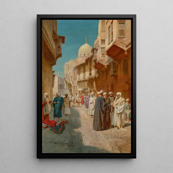 The Carpet Seller - Filippo Bartolini — framed artwork on a wall