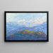 Mountain Landscape Painting - Filippo Franzoni — framed artwork on a wall