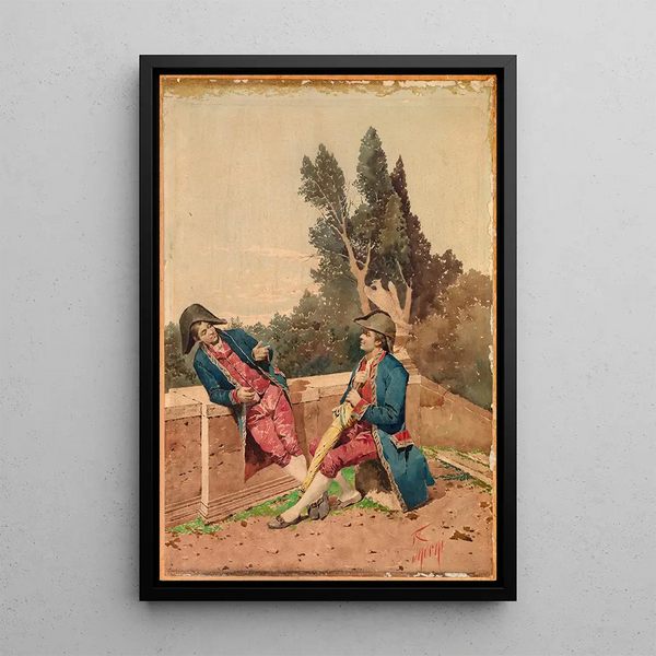 Soldats de l'Empire - Filippo Indoni — framed artwork on a wall