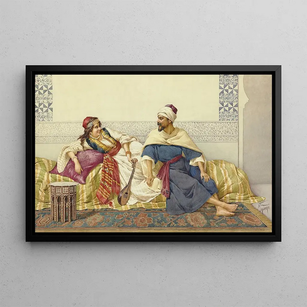 La Cour - Filippo Indoni — framed artwork on a wall