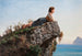 La Jeune Fille sur le Rocher à Sorrente - Filippo Palizzi — artwork view