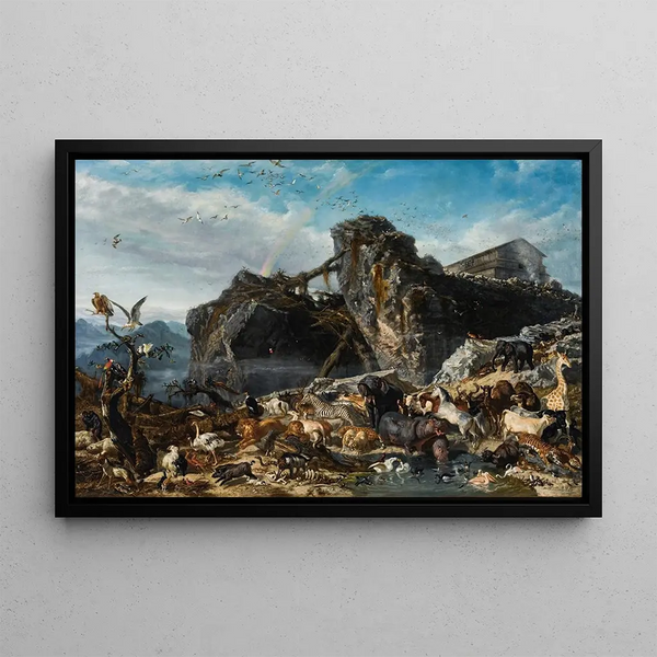 L'Arche de Noé - Filippo Palizzi — framed artwork on a wall