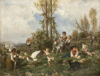 Spring Painting - Filippo Palizzi — artwork view