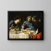 The Supper at Emmaus - Filippo Tarchiani — framed artwork on a wall