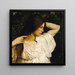 Girl arranging her hair - Abbott Handerson Thayer — framed artwork on a wall