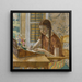 Girl at the Writing Desk - Frederick Carl Frieseke — framed artwork on a wall