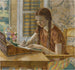 Girl at the Writing Desk - Frederick Carl Frieseke — artwork view