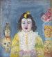 Girl with Communion Masks - James Ensor — artwork view