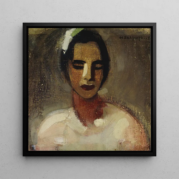 Girl of California I - Helene Schjerfbeck — framed artwork on a wall