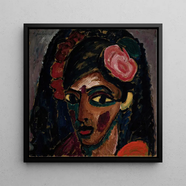 Egyptian Girl - Alexej von Jawlensky — framed artwork on a wall