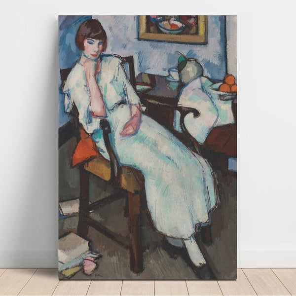 Reproduction of the painting Girl in White - Samuel John Peploe