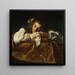 Girl Sleeping - Domenico Fetti — framed artwork on a wall