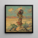 Indian Girl - Campbell Metzger Jacobson — framed artwork on a wall