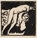 Reproduction of the painting Nude girl lying on a sofa - Ernst Ludwig Kirchner